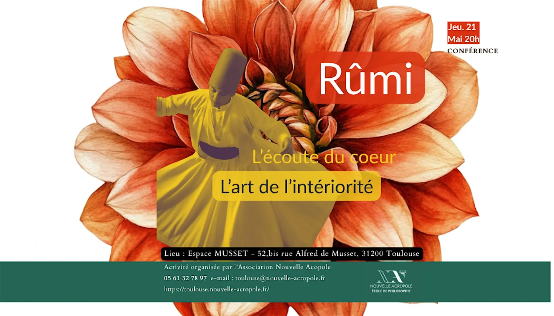Rûmi, à l'écoute du coeur - Conférence